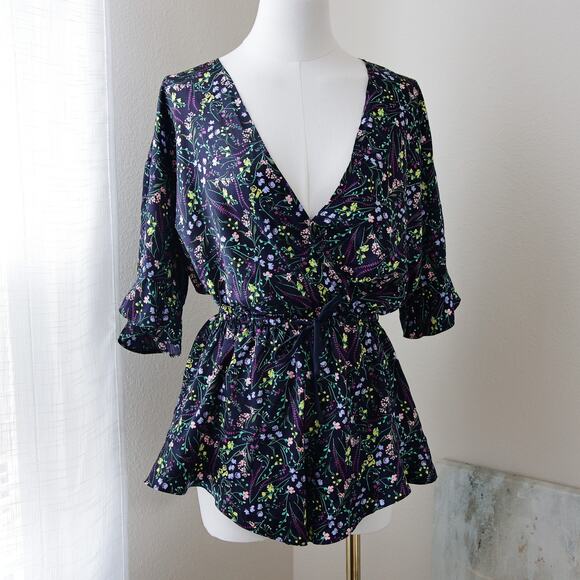 Victoria's secret satin Floral Romper size S - Picture 2 of 7